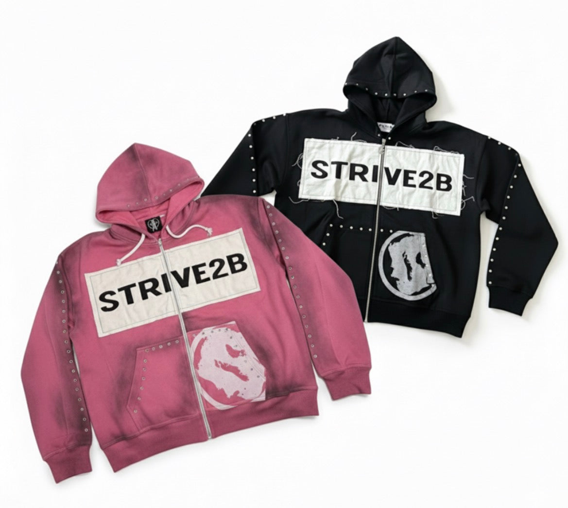 Distressed Zip-Up Hoodie (Bundle)